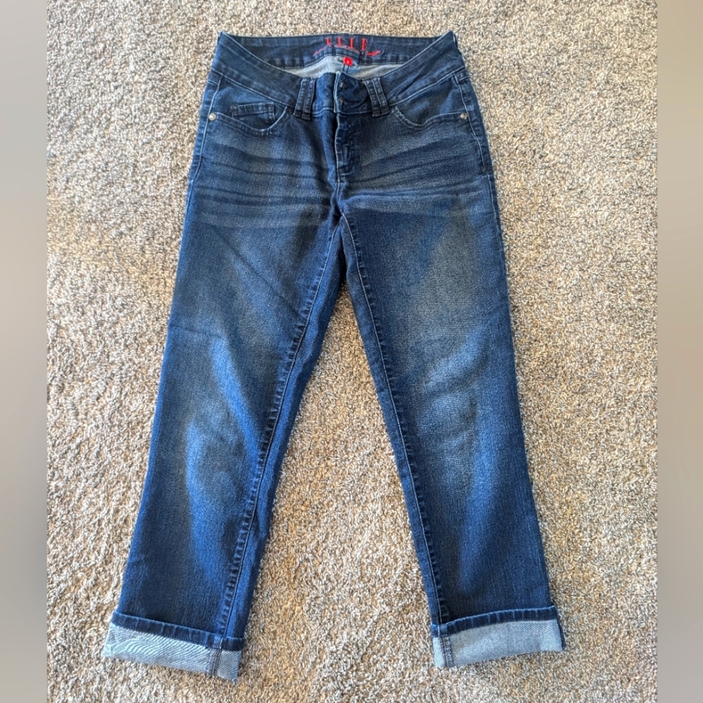 Elle Denim Crop Pant Jean Capri